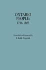 Ontario People: 1796-1803 Cover Image