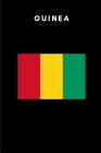 Guinea: Country Flag A5 Notebook to write in with 120 pages Cover Image