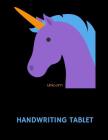 Unicorn Handwriting Tablet By 1570 Publishing Cover Image