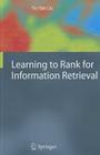Learning to Rank for Information Retrieval By Tie-Yan Liu Cover Image