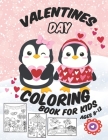 Valentines Day Coloring Book For Kids Ages 8-12: Cute And Fun Valentines Designs For Kids, Boys And Girls With Lovely Unicorn, Animals, Car, Balloon A By Nikita Grafik Cover Image