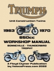 TRIUMPH 650cc UNIT CONSTRUCTION TWINS 1963-1970 WORKSHOP MANUAL By Floyd Clymer, Velocepress (Contribution by) Cover Image