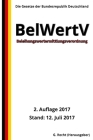 Beleihungswertermittlungsverordnung - BelWertV, 2. Auflage 2017 Cover Image