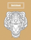 Tiger Sketchbook: Sketchbook Sketchpad Drawing Book. Tiger Cover - For Coloured Pencils, Ink, Crayon & Pastels 8.5 x 11