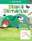 Birds & Butterflies: Learn to draw using basic shapes--step by step! (I Can Draw #7) By Emily Fellah Cover Image