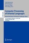Computer Processing of Oriental Languages. Beyond the Orient: The Research Challenges Ahead: 21st International Conference, Iccpol 2006, Singapore, De Cover Image