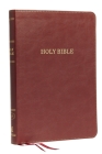 KJV, Thinline Bible, Large Print, Imitation Leather, Burgundy, Indexed, Red Letter Edition By Thomas Nelson Cover Image