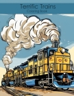 Terrific Trains Coloring Book Cover Image
