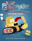 Excavator Coloring Book: Excavator coloring book for kids & toddlers - preschool - coloring book for Boys, Girls, Fun (Bonus: ✅ free acti By Mnstr Cover Image