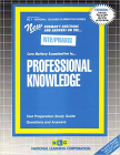 PROFESSIONAL KNOWLEDGE (COMBINED): Passbooks Study Guide (National Teacher Examination Series) By National Learning Corporation Cover Image