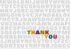 Alphabet Soup Thank You Notes By Peter Pauper Press Cover Image