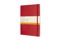 Moleskine Classic Notebook, Extra Large, Ruled, Scarlet Red, Soft Cover (7.5 x 10) By Moleskine Cover Image