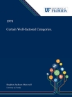 Certain Well-factored Categories. By Stephen Maxwell Cover Image
