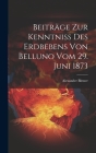 Beiträge Zur Kenntniss Des Erdbebens Von Belluno Vom 29. Juni 1873 Cover Image