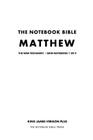 The Notebook Bible, New Testament, Matthew, Grid Notebook 1 of 9: b029: King James Version Plus By Notebook Bible Press Cover Image