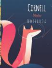 Cornell Notes Notebook: Cute Fox Cover, Cornell Taking Notes For School Students College ́8.5 x 11 Cover Image