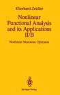 Nonlinear Functional Analysis and Its Applications: II/B: Nonlinear Monotone Operators Cover Image