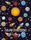 Handwriting For Boys: Practice Paper Notebook Writing Letters & Words with Dashed Center Line By Lynn Ross Cover Image
