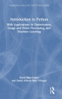 Introduction to Python: With Applications in Optimization, Image and Video Processing, and Machine Learning Cover Image