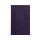 CSB Single-Column Personal Size Bible, Plum LeatherTouch By CSB Bibles by Holman Cover Image