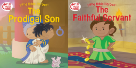 The Prodigal Son/The Faithful Servant (flip-over) (Little Bible Heroes™) By Victoria Kovacs Cover Image