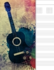 Guitar Tab Notebook: 6 String Chord and Tablature Staff Music Paper, Grunge Guitar Cover By Amadeus Publications Cover Image