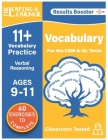 11 + Vocabulary Practice: Verbal Reasoning: Ages 9 - 11 years By Leaping Learner Cover Image