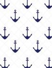Anchor Nautical Notebook - Graph Paper - 4x4 Quad Rule: 8.5 X 11 - 101 Sheets / 202 Pages By Rengaw Creations Cover Image