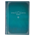 The Spiritual Growth Bible, Study Bible, NLT - New Living Translation Holy Bible, Hardcover, Teal Cover Image