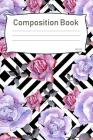 Composition Book: College Ruled Notebook Composition Book Diary Purple Roses By Sally James Cover Image