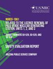 Safety Evaluation Report Related to the License Renewal of Palo Verde Nuclear Generating Station, Units 1, 2, and 3 By U. S. Nuclear Regulatory Commission Cover Image