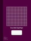 Cross Stitch Graph Paper: 14 Lines Per Inch, Graph Paper for Embroidery and Needlework, 8.5''x11'', 100 Sheets, Purple Cover Cover Image