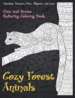 Cozy Forest Animals - Cute and Stress Relieving Coloring Book - Antelope, Hamster, Hare, Alligator, and more Cover Image