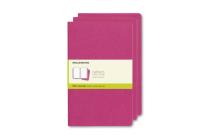 Moleskine Cahier Journal, Large, Plain, Kinetic Pink (8.25 x 5) Cover Image