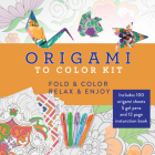 Origami to Color Kit: Includes 100 Origami Sheets, 5 Gel Pens, and 12 Page Instruction Book By Publications International Ltd Cover Image