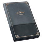 KJV Deluxe Gift Bible Two-Tone Black/Gray with Zipper Faux Leather  Cover Image