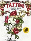 Jumbo Tattoo Coloring Book for Adults: Large Print Inky Coloring Activity Book Includes Skulls, Gothic Roses, Tribal Designs, Wolves, Koi Fish, Japane Cover Image
