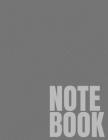 Notebook: Gray College Ruled 8.5 x 11 (100 Pages) By Simple College Notebooks Cover Image