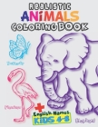 Realistic Animals Coloring Book for Kids Ages 4-8: Artline Shapes with Animals Names in English By Dissidents Ltd Cover Image