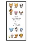 Lyla's Sketchbook: Personalized Animals Sketchbook with Name: 120 Pages By Pencils And Pens Cover Image