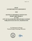 Final Environmental Assessment for Battelle Memorial Institute's Smart Grid Project at the City of Ellensburg's Renewable Energy Park, Kittitas County By National Energy Technology Laboratory, U. S. Department of Energy Cover Image