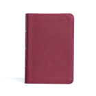 CSB Large Print Compact Reference Bible, Cranberry Leathertouch By CSB Bibles by Holman (Editor) Cover Image