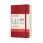 Moleskine 2022  Daily Planner, 12M, Pocket, Scarlet Red, Soft Cover (3.5 x 5.5) Cover Image