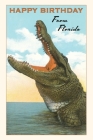 Vintage Journal Happy Birthday from Florida, Alligator By Found Image Press (Producer) Cover Image