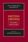The Cambridge History of British Theatre By Joseph Donohue (Editor), Peter Thomson (Editor), Donohue Joseph (Editor) Cover Image
