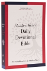 Nkjv, Matthew Henry Daily Devotional Bible, Paperback, Red Letter, Comfort Print: 366 Daily Devotions by Matthew Henry By Thomas Nelson Cover Image