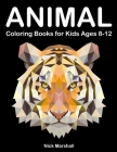 Animal Coloring Books for Kids Ages 8-12: Animetrics Coloring Books with Dolphin, Fox, Shark and Deer Cover Image