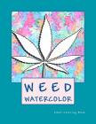 Weed Watercolor Adult Coloring Book Cover Image