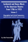Incidental and Dance Music in the American Theatre from 1786 to 1923 Vol. 2: Alphabetical Listings from Alfred E. Aarons to Joe Jordan By John Franceschina Cover Image