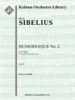 Humoresque No. 2 in D Major, Op. 87: Conductor Score By Jean Sibelius (Composer), Julia A. Burt (Composer) Cover Image